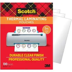 LAMINATING POUCH LETTER SIZE 5MIL SCOTCH