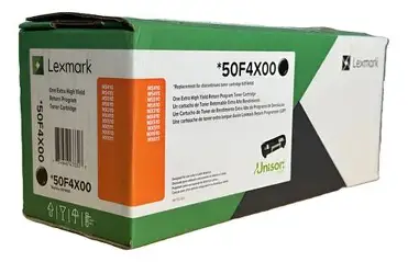 TONER 50F4X00 BLACK EXTRA HIGH 10K PAGES (for MX310, MX410, MX510, MX511, MX610, MX611) LEXMARK
