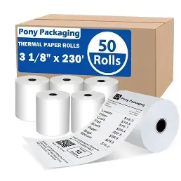 Thermal Paper Roll 3 1/8" x 230 unit (BROWN CASE OF 50)