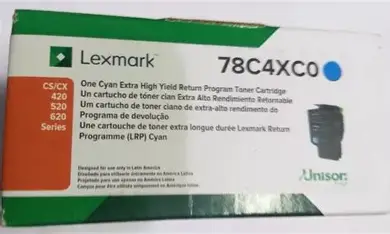 TONER 78C4XC0 CYAN 5K PGS EXTRA HIGH YIELD LEXMARK
