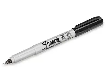 MARKER BLACK FINE PERMANENT SHARPIE
