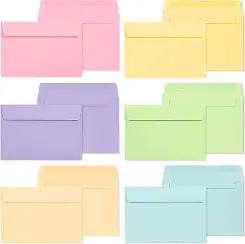INVITATION ENVELOPE 4x6 PASTEL ASSORTED COLORS