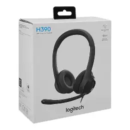 HEADSET H390 BLACK USB-A NOISE CANCELING MIC HEADSET LOGITECH 