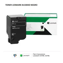 TONER 81C8XK0 28K PAGES BLACK LEXMARK