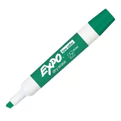 MARKER DRY ERASE CHISEL TIP GREEN EXPO
