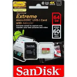 SD CARD 64GB EXTREME W/ADAPTER SANDISK