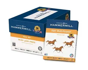 PAPER 8.5" X 11" (LETTER) 20LB 97% HAMMERMILL (CASE!)