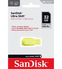 FLASHDRIVE 32GB USB 3.2 YELLOW SANDISK