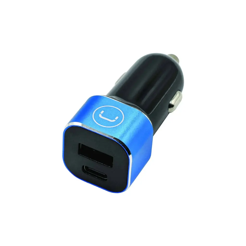 CAR FAST CHARGER PD2OW PW5025BK DUAL PORT TYPE A & C UNNO TEKNO