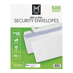 ENVELOPE #10 PEEL AND SEAL 500 COUNT MEMBER MARK (BOX!)