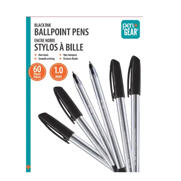 BALLPOINT PENS, 1.0 MM, BLACK PEN & GEAR