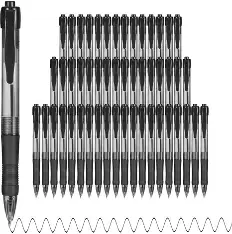 PEN 1.0MM BLACK INK 100 COUNT (SINGLE) BALLPOINT RETRACTABLE DEEGTRAN