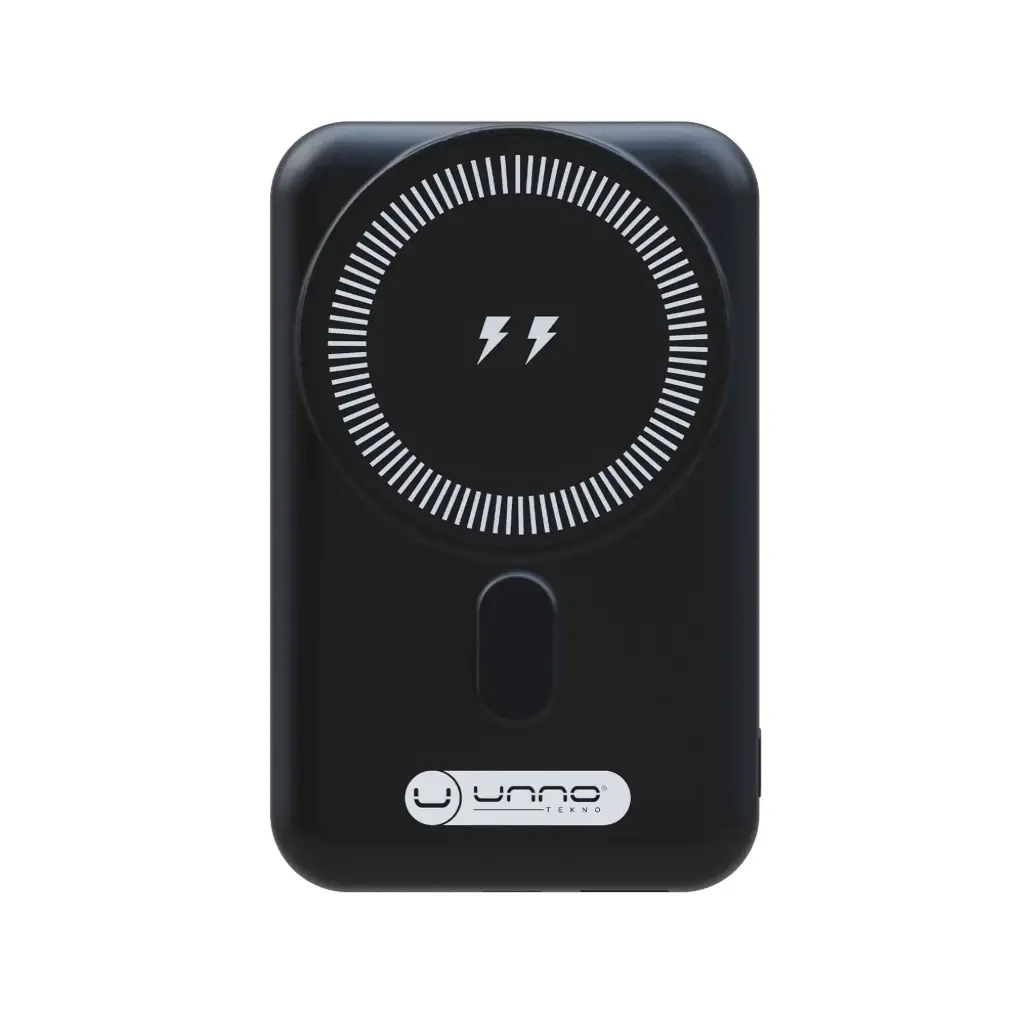POWER BANK USB A + USB C & WIRELESS FEATURE 10000mAh PB2311BK BLACK UNNO TEKNO