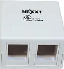 [1286] MOUNT UNLOADED SURFACE MOUNTED BOX 2 PORT WH - NEXXT