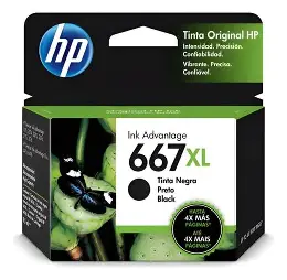 [3370] INK 667XL BLACK 480 PGS HP