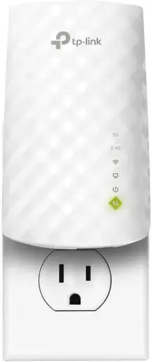 [4763] WIFI EXTENDER AC750 RE220, DUAL BAND 5GHz/2.4GHz, 1xETHERNET PORT, UP TO 1,200 SQ FT AND 30 DEVICES, TP-LINK