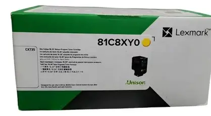 [6214] TONER 81C8XY0 YELLOW 16.2K PAGES LEXMARK