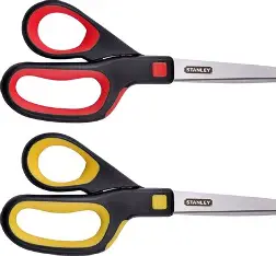 [12004] SCISSORS 8" BLACK ASSORTED COLORS