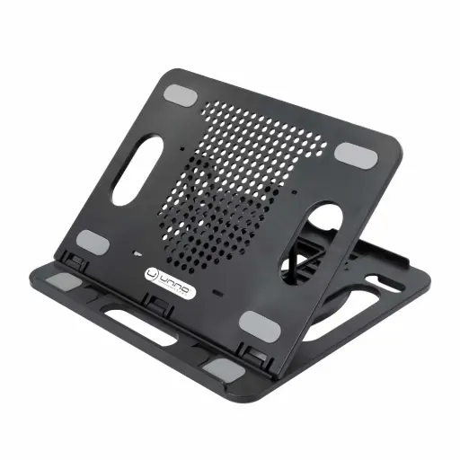 [73020] LAPTOP STAND ERGONOMIC W/ PHONE STAND UP TO 17" NC6115BK UNNO TEKNO
