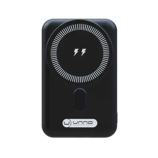 [73044] POWER BANK USB A + USB C & WIRELESS FEATURE 10000mAh PB2311BK BLACK UNNO TEKNO