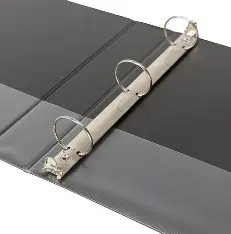 [73102] FOLDER BINDER WITH 3 RINGS 1.5" D-RING BLACK PEN & GEAR