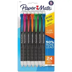 [73104] PENCILS MECHANICAL 0.7MM ASSORTED COLOR 24CT -(SINGLE) PAPERMATE